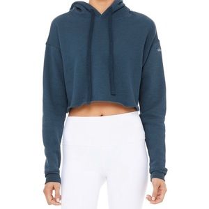 Alo Yoga Cropped Hoodie Sweatshirt